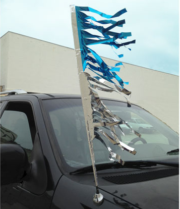 Metallic Car Antenna Fringe